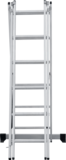 Three-section aluminum multipurpose ladder NV1230 sku 1230306