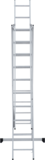 Three-section aluminum multipurpose ladder NV1230 sku 1230310