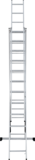 Three-section aluminum multipurpose ladder NV1230