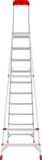 Aluminum professional stepladder with 350×260 mm platform and tool tray NV3135 sku 3135110
