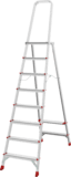 Aluminum professional stepladder with 350×260 mm platform NV3130 sku 3130108