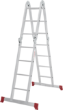 Multipurpose aluminum hinged rung ladder 340 mm width NV2320 sku 2320234