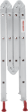 Multipurpose aluminum hinged rung ladder 340 mm width NV2320 sku 2320234