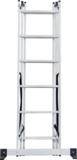 Three-section aluminum multipurpose ladder NV1230 sku 1230306