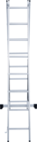 Лестница алюминиевая двухсекционная NV1220