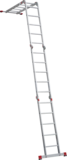 Multipurpose aluminum professional hinged rung ladder 400 mm width NV3320 sku 3320405