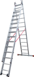 Three-section aluminum industrial multipurpose ladder NV5230 sku 5230313