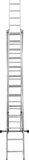 Three-section aluminum multipurpose ladder NV1230 sku 1230313