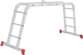 Multipurpose aluminum hinged rung ladder 340 mm width NV2320 sku 2320403