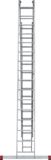 Three-section aluminum multipurpose ladder NV1230 sku 1230316