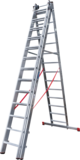 Three-section aluminum industrial multipurpose ladder NV5230 sku 5230313