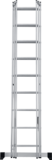 Three-section aluminum multipurpose ladder NV1230 sku 1230309