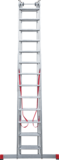 Three-section aluminum industrial multipurpose ladder NV5230 sku 5230313