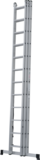 Three-section aluminum multipurpose ladder NV1230