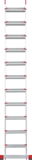 Aluminum single-section industrial leaning ladder with 130 mm steps NV3217 sku 3217111