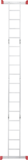 Multipurpose aluminum hinged rung ladder 340 mm width NV2320 sku 2320404