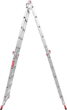 Multipurpose aluminum professional hinged rung ladder 400 mm width NV3320 sku 3320405