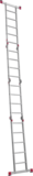 Multipurpose aluminum professional hinged rung ladder 400 mm width NV3320 sku 3320245