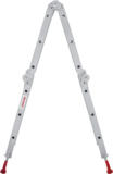 Multipurpose aluminum hinged rung ladder 340 mm width NV2320 sku 2320403