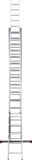 Three-section aluminum multipurpose ladder NV1230 sku 1230317