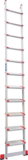 Aluminum single-section industrial leaning ladder with 130 mm steps NV3217 sku 3217111