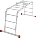 Multipurpose aluminum professional hinged rung ladder 500 mm width NV3321