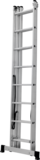 Three-section aluminum multipurpose ladder NV1230 sku 1230309