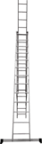 Three-section aluminum multipurpose ladder NV1230 sku 1230313