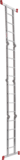 Multipurpose aluminum hinged rung ladder 340 mm width NV2320 sku 2320404