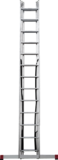 Three-section aluminum multipurpose ladder NV1230 sku 1230313