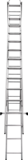 Three-section aluminum multipurpose ladder NV1230 sku 1230314
