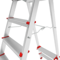 Aluminum professional stepladder with 350×260 mm platform NV3130