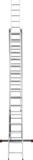 Three-section aluminum multipurpose ladder NV1230 sku 1230316