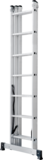 Three-section aluminum multipurpose ladder NV1230 sku 1230307