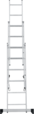 Three-section aluminum multipurpose ladder NV1230 sku 1230306