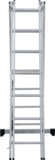 Three-section aluminum multipurpose ladder NV1230 sku 1230307