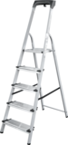 Steel stepladder with 130 mm aluminum steps and tool tray NV1138 sku 1138105