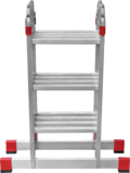 Multipurpose aluminum professional hinged rung ladder 400 mm width NV3320 sku 3320403