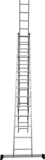 Three-section aluminum multipurpose ladder NV1230 sku 1230314