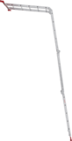 Multipurpose aluminum hinged rung ladder 340 mm width NV2320