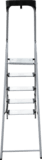 Steel stepladder with 130 mm aluminum steps and tool tray NV1138 sku 1138105
