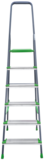 Steel stepladder with 130 mm aluminum steps NV2137 sku 2137106