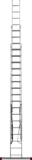 Three-section aluminum multipurpose ladder NV1230 sku 1230317