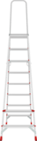 Aluminum professional stepladder with 350×260 mm platform NV3130 sku 3130108