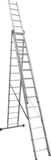 Three-section aluminum multipurpose ladder NV1230 sku 1230314