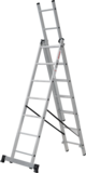 Three-section aluminum multipurpose ladder NV1230 sku 1230307