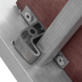 Multipurpose aluminum hinged rung ladder 340 mm width NV2320