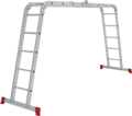 Multipurpose aluminum hinged rung ladder 340 mm width NV2320 sku 2320245