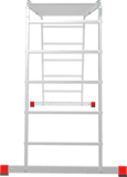 Multipurpose aluminum professional hinged rung ladder 650 mm width NV3322 sku 3322245