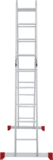 Multipurpose aluminum hinged rung ladder 340 mm width NV2320 sku 2320245